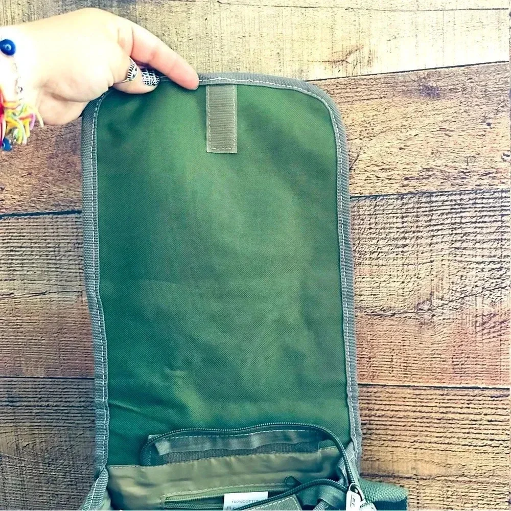 New Unisex Rare Vintage Y2K Diesel Distressed Crossbody Mulitpocket Military Bag
